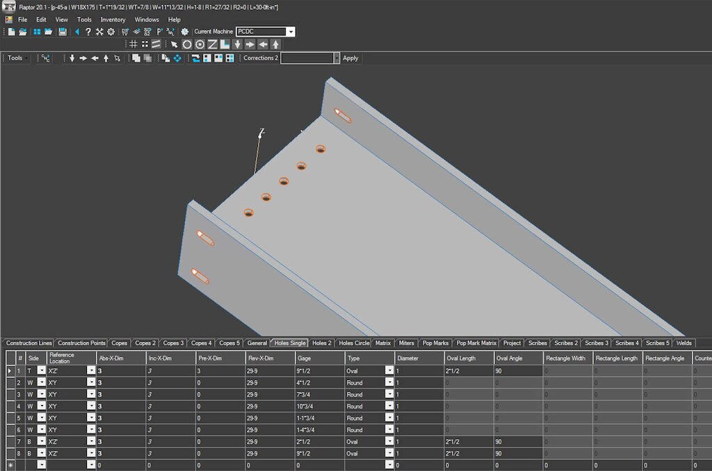 DXF import screenshot